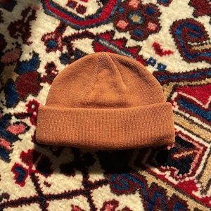 Asos Design Mini Fisherman Beanie in Tobacco